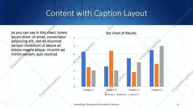 Content with Caption presentation slide layout