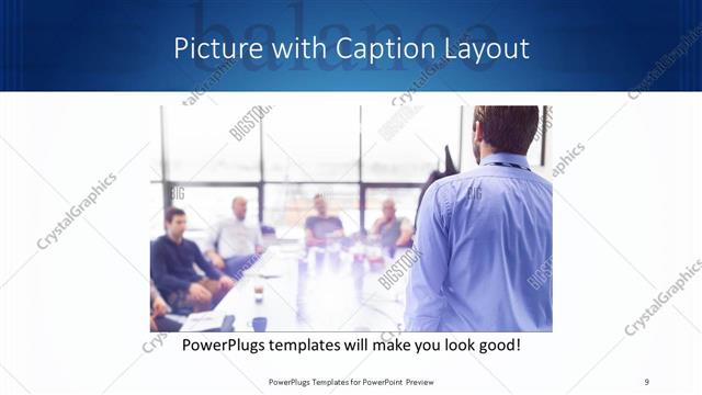 Picture with Caption presentation slide layout