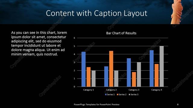Content with Caption presentation slide layout