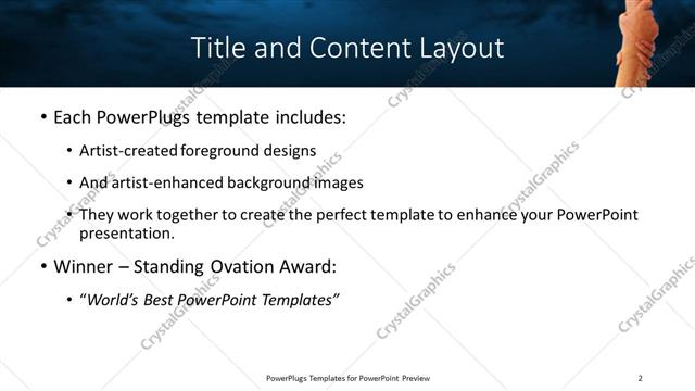 Title and Content presentation slide layout