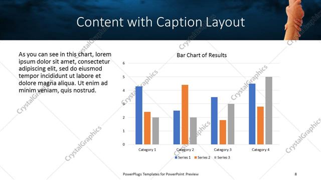 Content with Caption presentation slide layout