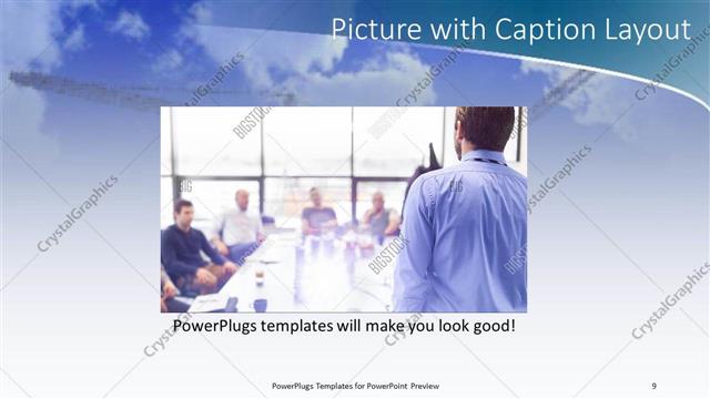 Picture with Caption presentation slide layout