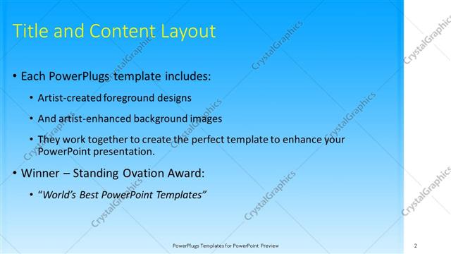 Title and Content presentation slide layout