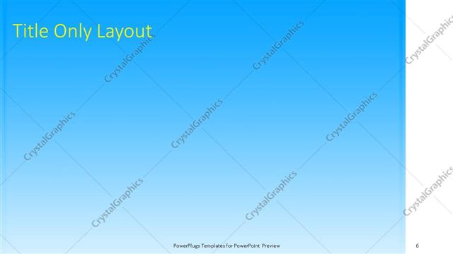 Title Only presentation slide layout