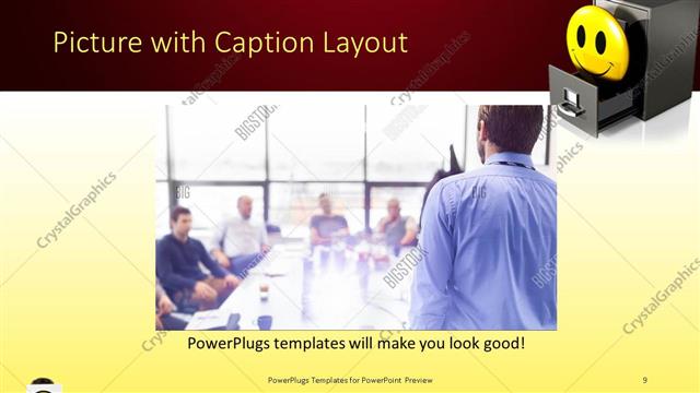 Picture with Caption presentation slide layout