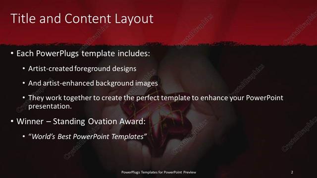 Title and Content presentation slide layout