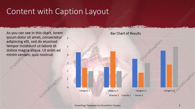 Content with Caption presentation slide layout
