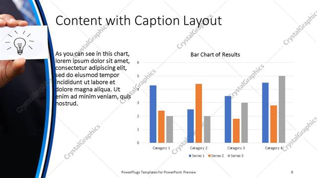 Content with Caption presentation slide layout