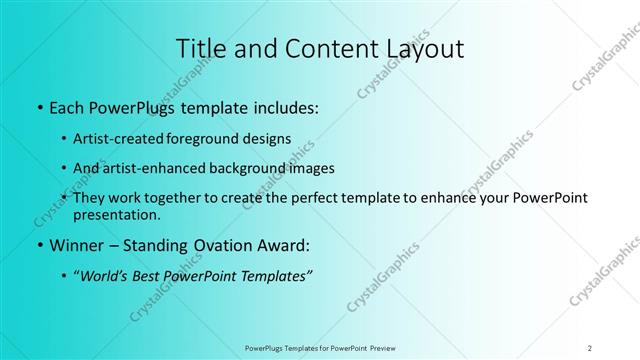 Title and Content presentation slide layout