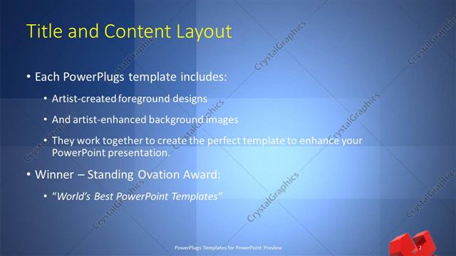 Title and Content presentation slide layout