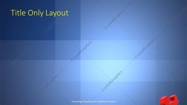 Title Only presentation slide layout