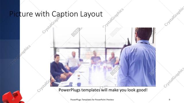 Picture with Caption presentation slide layout