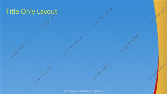 Title Only presentation slide layout