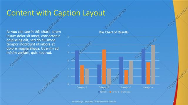 Content with Caption presentation slide layout