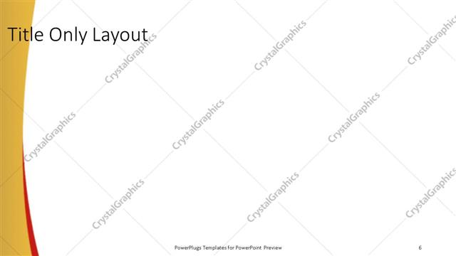 Title Only presentation slide layout