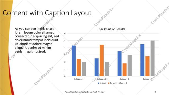 Content with Caption presentation slide layout