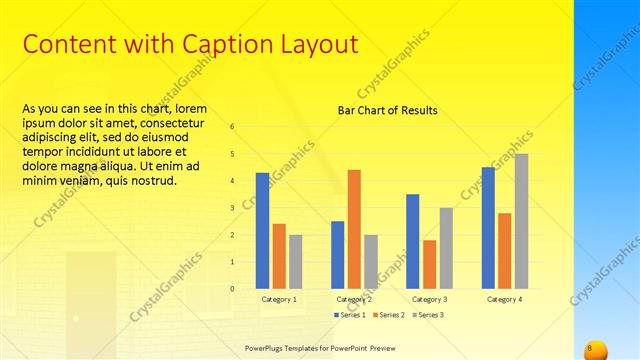 Content with Caption presentation slide layout