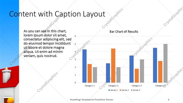 Content with Caption presentation slide layout