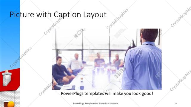 Picture with Caption presentation slide layout