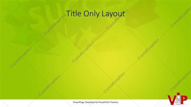 Title Only presentation slide layout