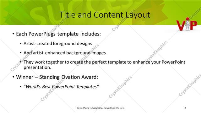 Title and Content presentation slide layout