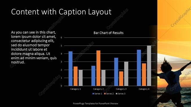 Content with Caption presentation slide layout