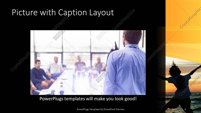 Picture with Caption presentation slide layout