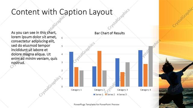 Content with Caption presentation slide layout
