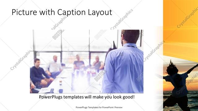 Picture with Caption presentation slide layout