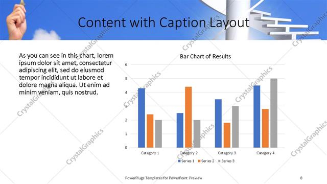 Content with Caption presentation slide layout