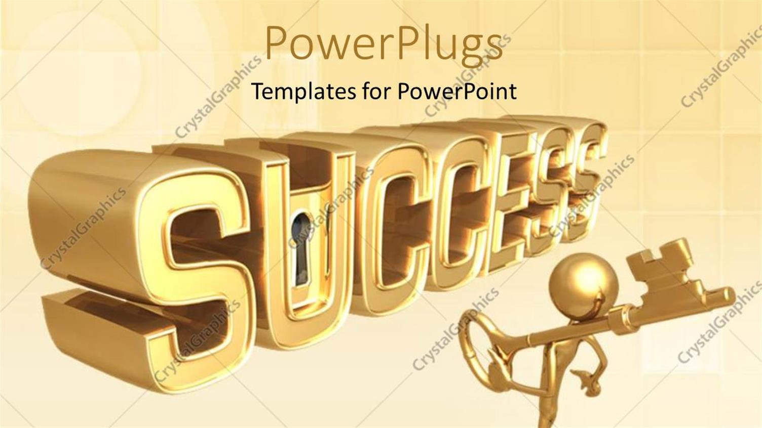 Featuring a Person with a Key and Success in the Background