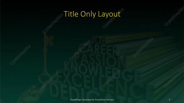 Title Only presentation slide layout