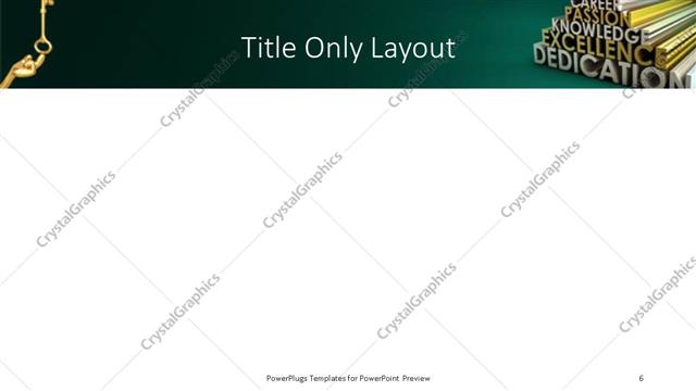 Title Only presentation slide layout