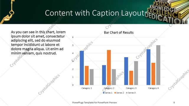 Content with Caption presentation slide layout