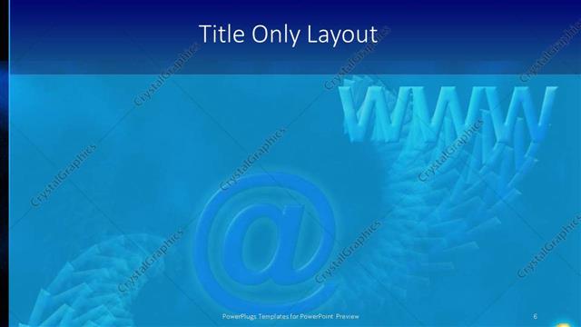 Title Only presentation slide layout