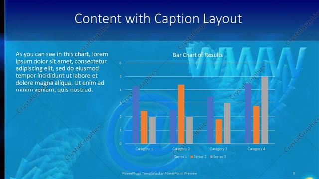 Content with Caption presentation slide layout