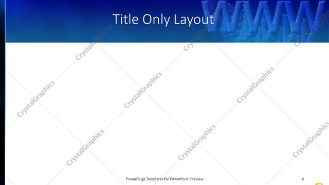 Title Only presentation slide layout