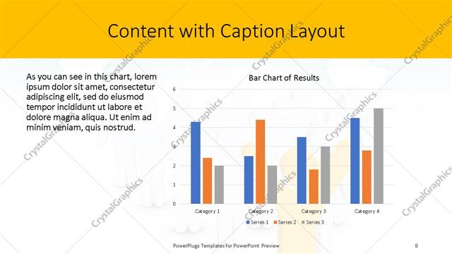 Content with Caption presentation slide layout