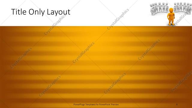 Title Only presentation slide layout