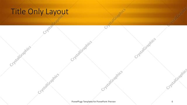 Title Only presentation slide layout