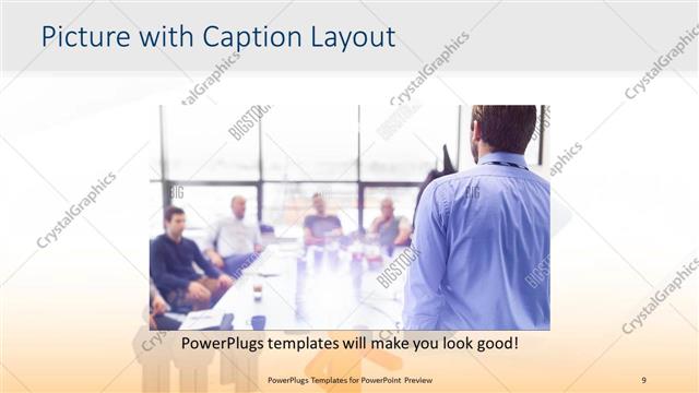Picture with Caption presentation slide layout