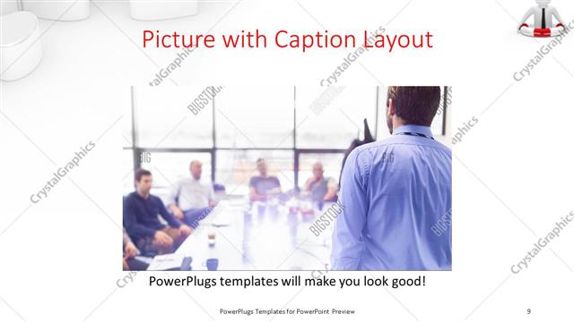 Picture with Caption presentation slide layout
