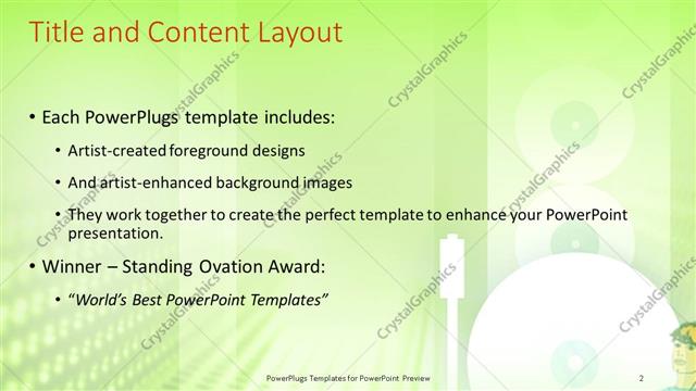 Title and Content presentation slide layout