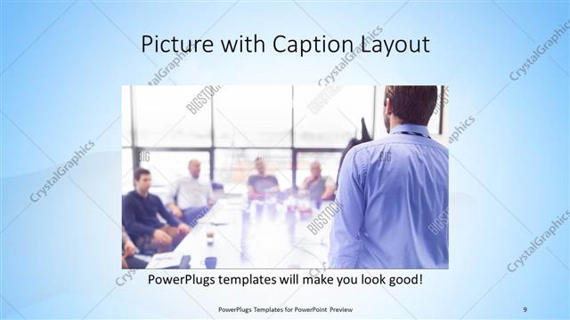 Picture with Caption presentation slide layout