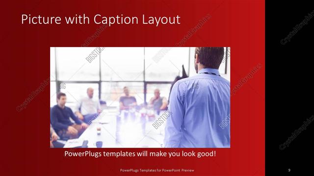 Picture with Caption presentation slide layout