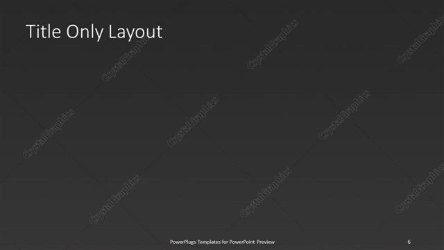 Title Only presentation slide layout