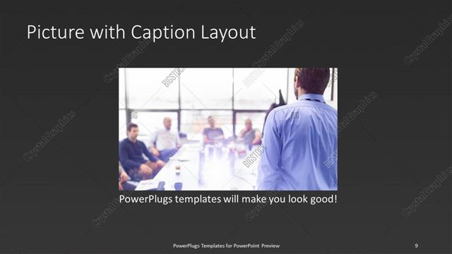 Picture with Caption presentation slide layout