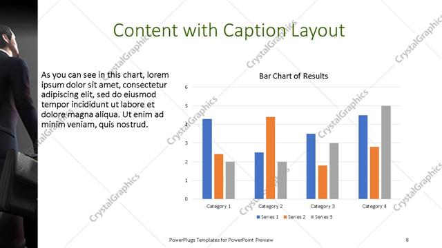 Content with Caption presentation slide layout