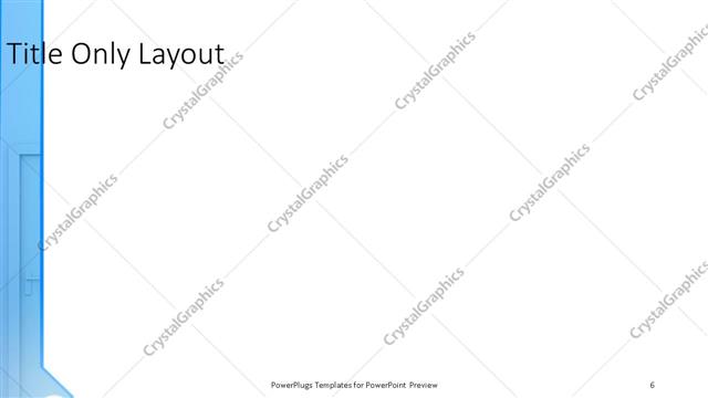 Title Only presentation slide layout