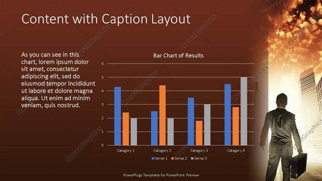 Content with Caption presentation slide layout